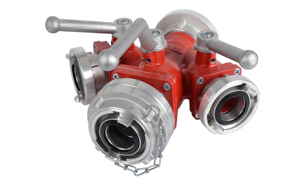 Kugelhahnverteiler Storz B - CBC Aluminium, Gewicht ca. 6,9 kg.