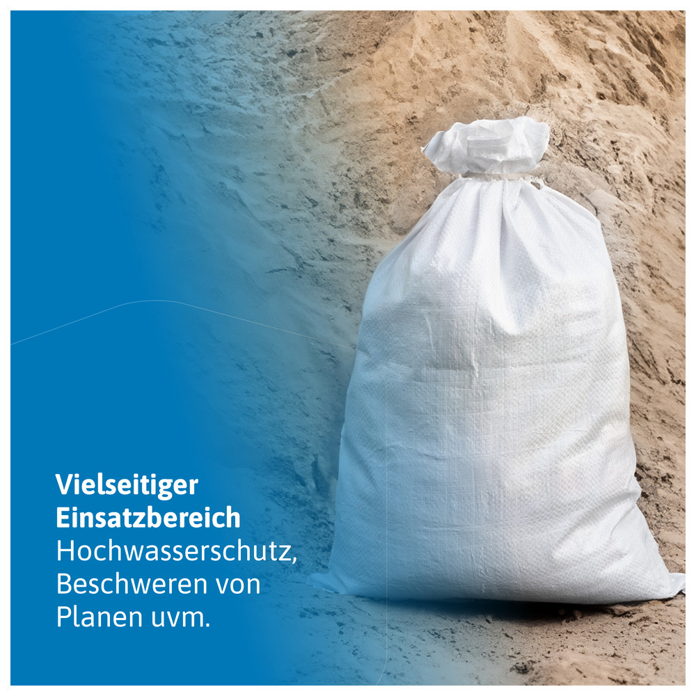 Sandsack als Hochwasserschutz für Betriebe