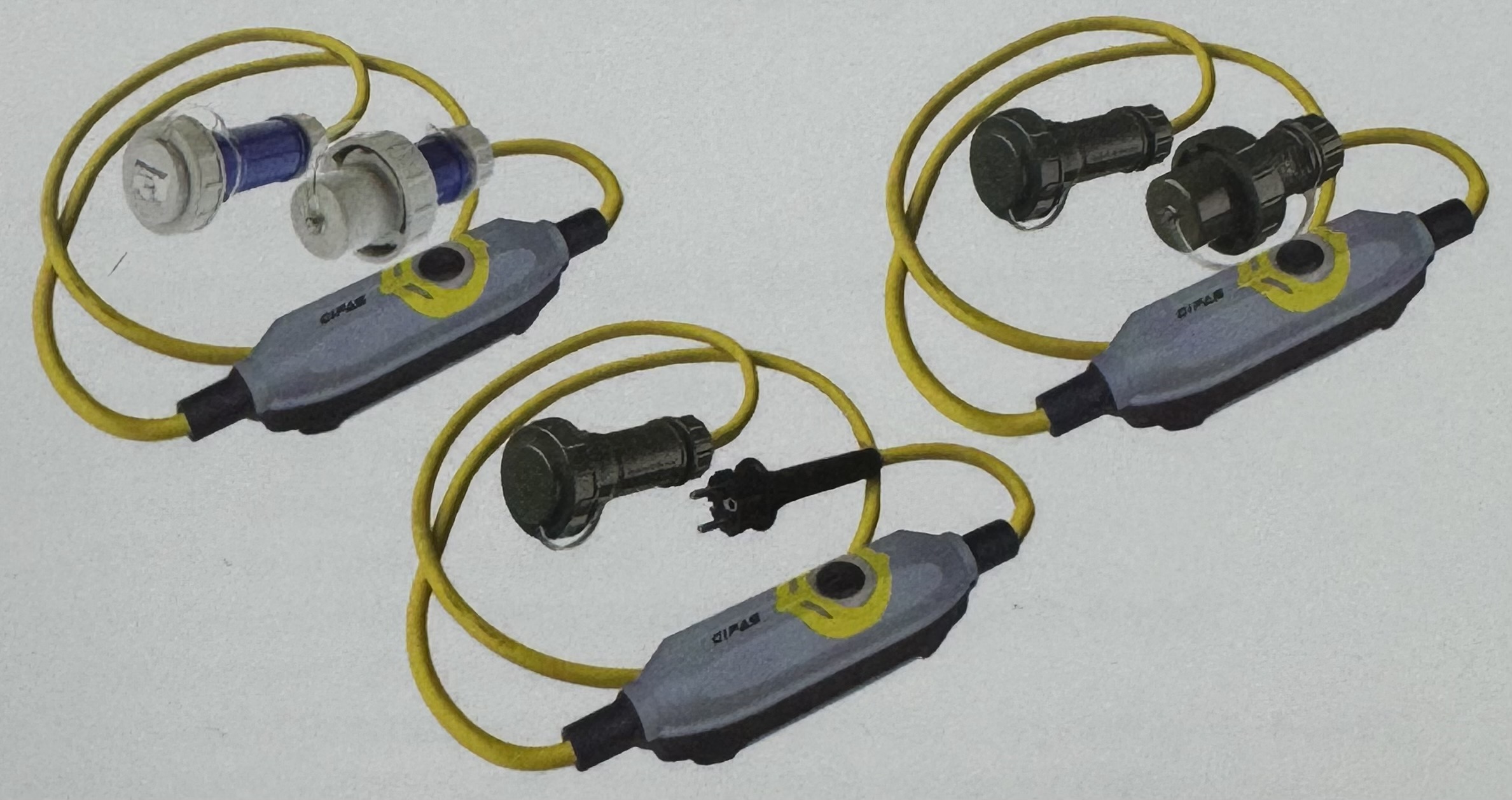 Personenschutzstecker PRCD-S+, blau
