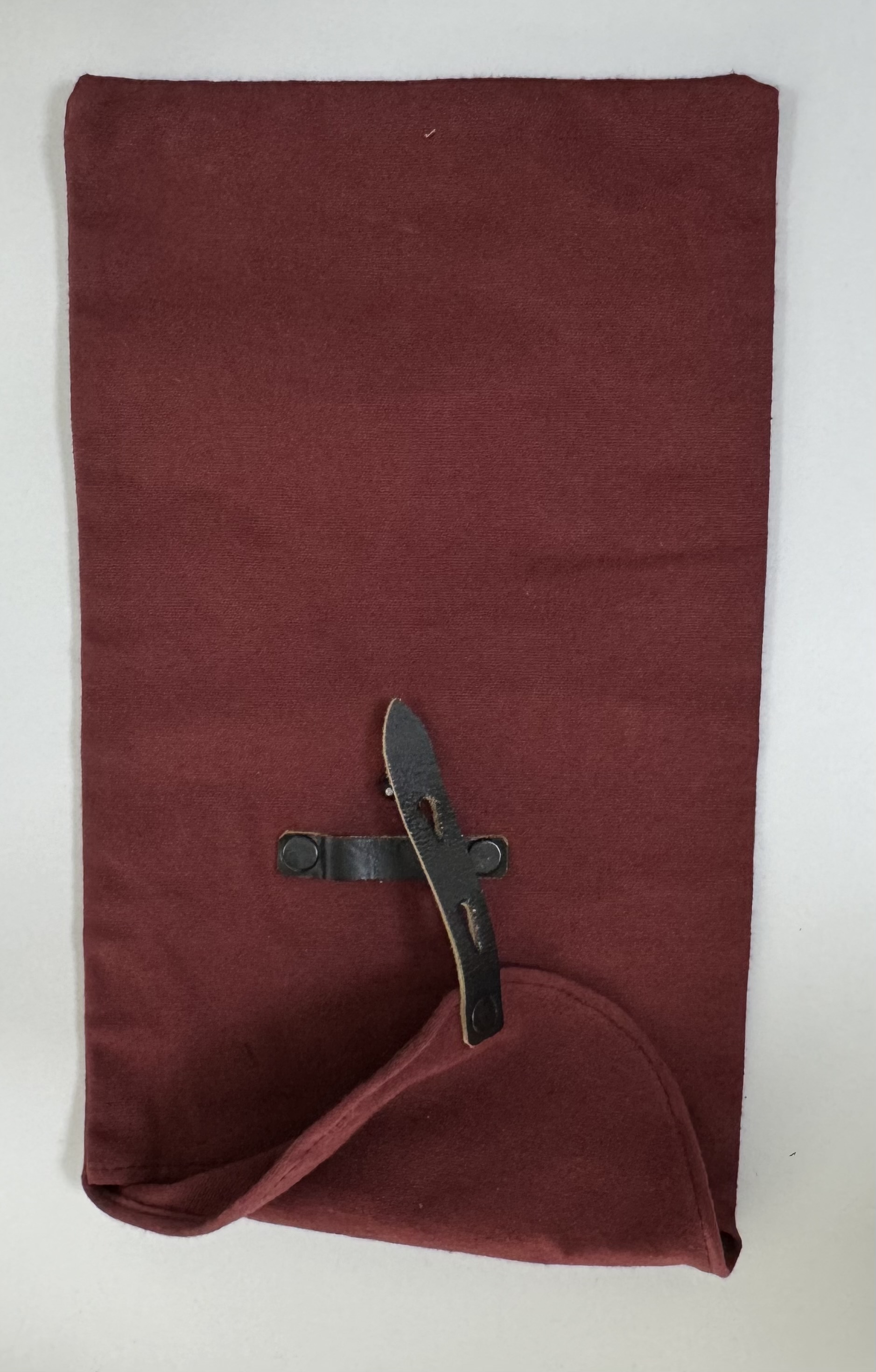 Leinenbeutel für Mehrzweckleine rotbraun Schnallstrippe