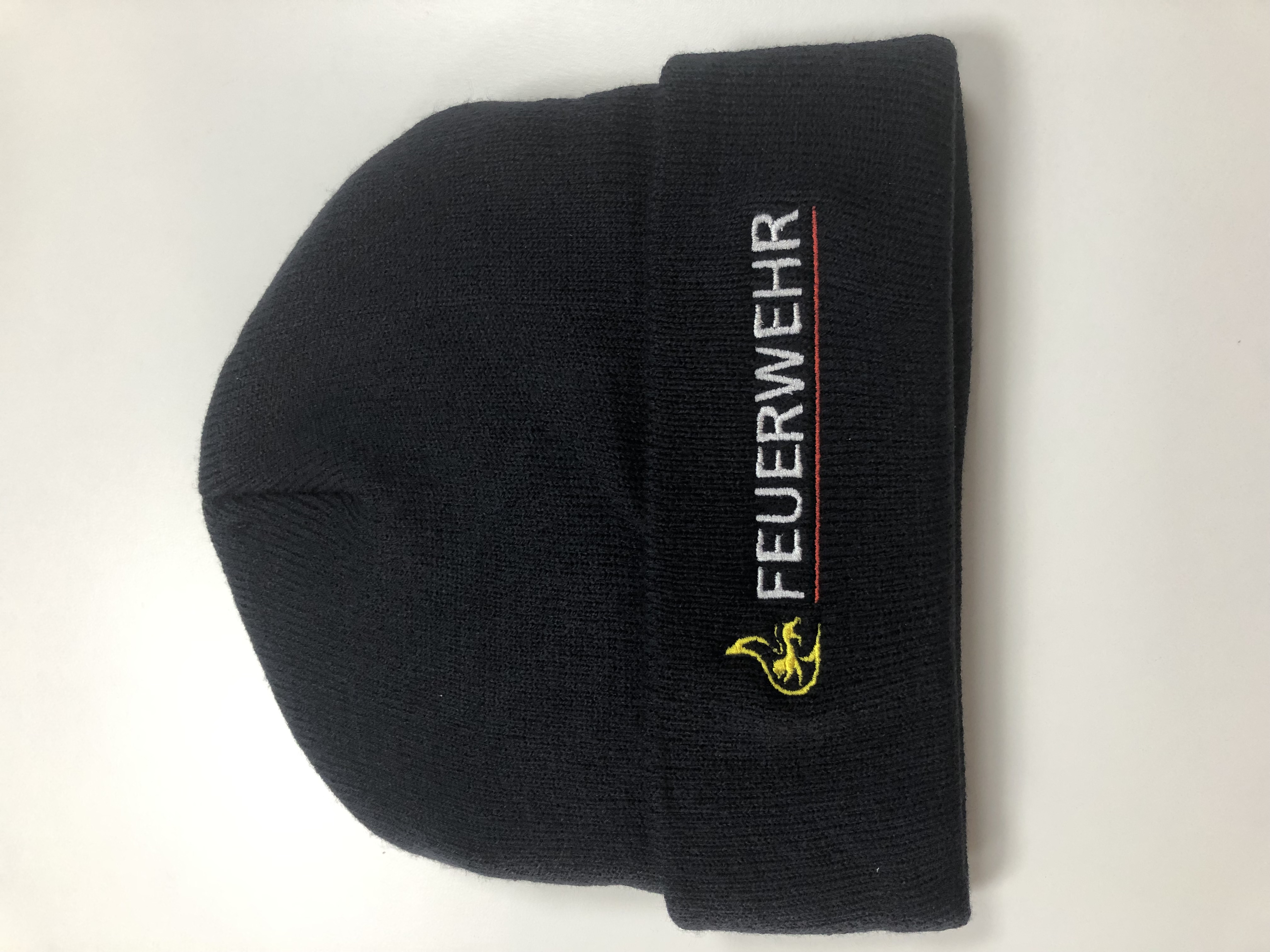 Strickmütze navy, BaWü Aufschrift "Feuerwehr"