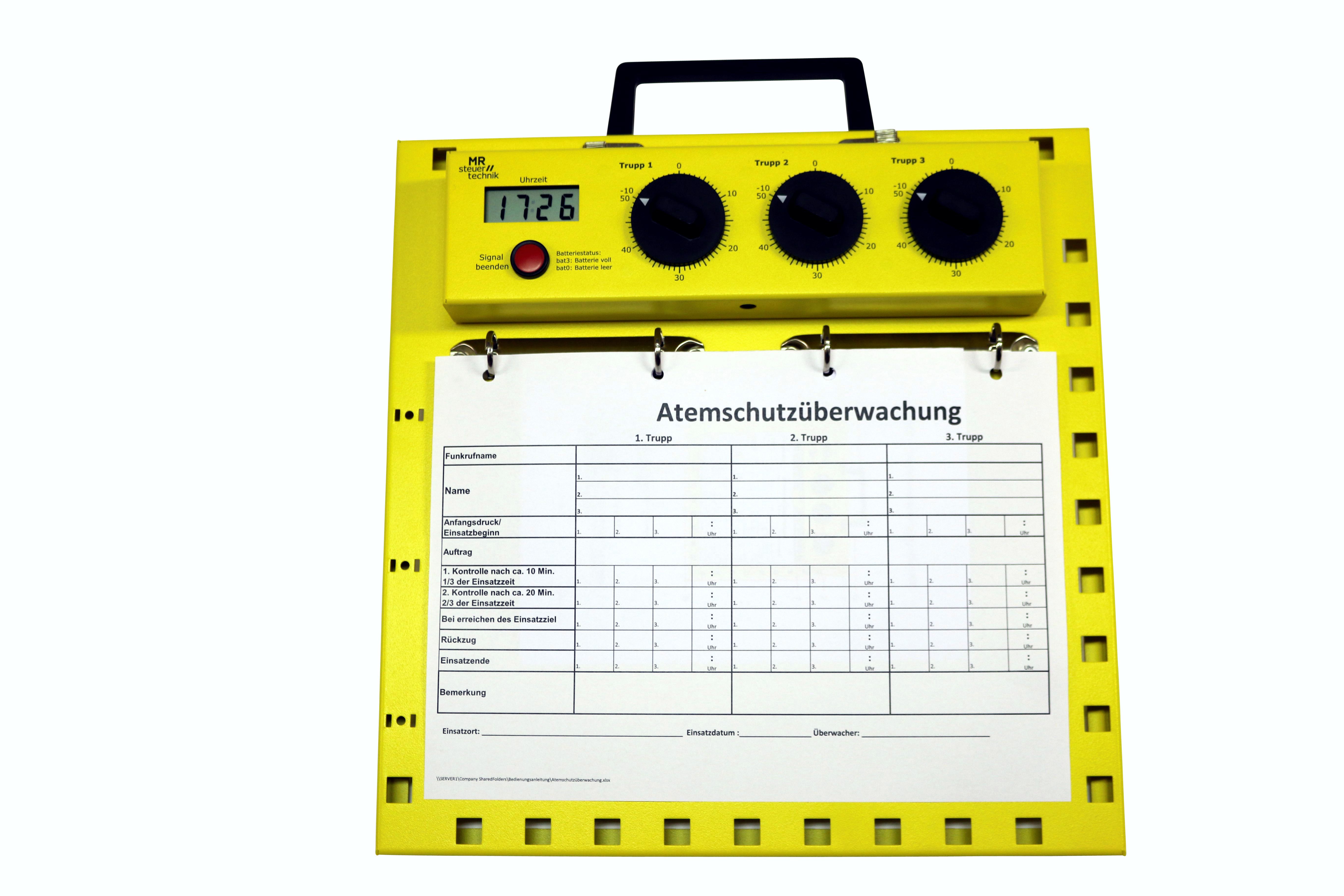 Atemschutzüberwachungstafel atur-ME